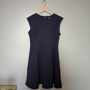 Liz Claiborne Blue Sleeveless A-Line Mini Dress